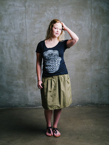 Knee Length Macabi Skirt