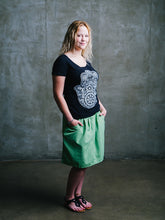Load image into Gallery viewer, Knee Length Macabi Skirt

