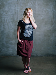 Knee Length Macabi Skirt