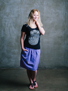 Knee Length Macabi Skirt