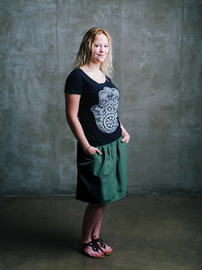 Knee Length Macabi Skirt